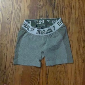 Gym shark khaki flex shorts